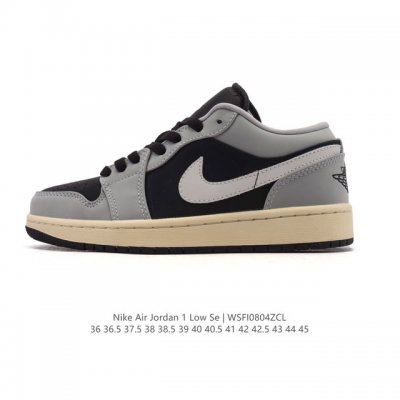 耐克 乔丹Air Jordan 1 Low Aj1 乔1 乔丹1代Aj1 低帮复古文化休闲运动篮球鞋。从1985 年面世的元年款汲取设计灵感，采用简洁大方的经典