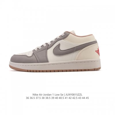 耐克 乔丹Air Jordan 1 Low Aj1 乔1 乔丹1代Aj1 低帮复古文化休闲运动篮球鞋。从1985 年面世的元年款汲取设计灵感，采用简洁大方的经典