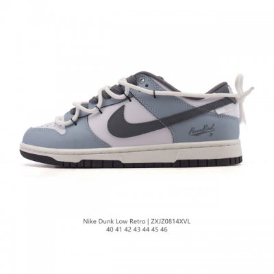 公司级 耐克 Nike Dunk Low Retro 运动鞋复古板鞋 解构绑带 双鞋带。作为 80 年代经典篮球鞋款，起初专为硬木球场打造，后来成为席卷街头的时