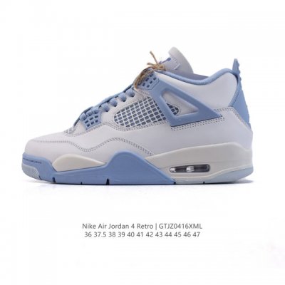 公司级 真标 耐克 Nike Air Jordan 4 Retro Og迈克尔 乔丹Aj4代乔4 中帮复古休闲运动文化篮球鞋。秉承轻量化的速度型篮球鞋设计思想完