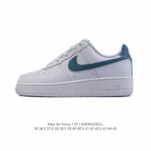 耐克 Nike Air Force 1 '07 Low 空军一号含气垫 小白鞋 低帮百搭厚底增高休闲运动板鞋。柔软、弹性十足的缓震性能和出色的中底设计，横跨复古