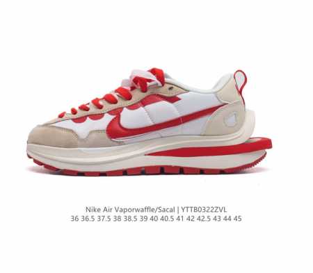 耐克 Sacai X Nike Vaporwaffle 华夫三代3.0 走秀重磅联名款运动鞋 鞋款由pegasus与vaporfly两款鞋型的设计元素共同构建 - 点击图像关闭