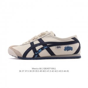 公司级 真标 Asics 亚瑟士 男女鞋 配足弓鞋垫 日产经典老牌-鬼塚虎 Onitsuka Tiger Mexico 66经典墨西哥系列复古经典百搭板鞋休闲运