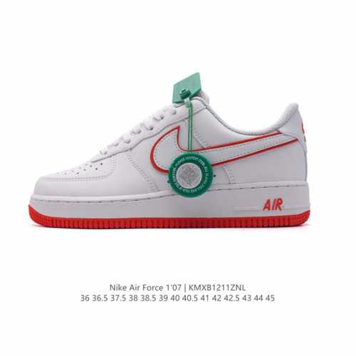 公司级 附赠送logo清洁刷 Af1耐克 Nike Air Force 1 ‘07 Low 空军一号 小白鞋 厚底增高百搭休闲运动板鞋 原楦头原纸板 打造纯正空