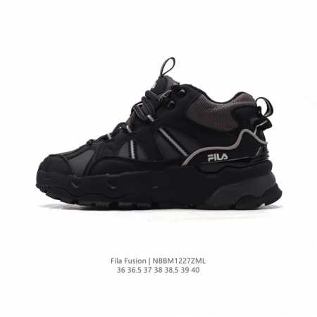 公司级 斐乐 女款松糕跟休闲鞋 Fila Fusion 厚底增高百搭运动板鞋 意大利百年经典运动品牌，网红单品 小红书推荐爆款 Fila斐乐新款小白鞋斐乐潮牌文 - 点击图像关闭