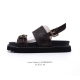 lv 路易威登Louis Vuitton 大Logo印花 厚底增高休闲凉鞋 众多明星网红上脚 鞋面采用牛皮材质 扣饰经过防氧化防腐蚀处理 原版大扣 并非市场上的