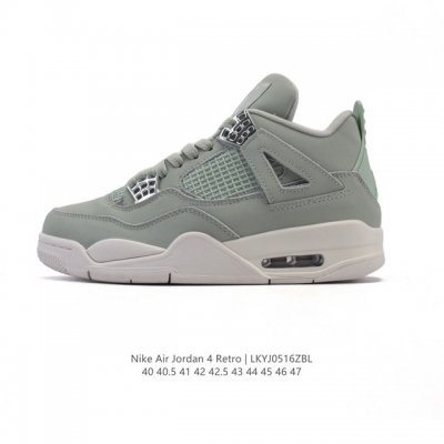 真标 耐克 Nike Air Jordan 4 Retro Og迈克尔 乔丹Aj4代乔4 中帮复古休闲运动文化篮球鞋 秉承轻量化的速度型篮球鞋设计思想完成设计