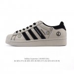 公司级 阿迪达斯 Adidas Superstar 2025年新款鞋子 蛇年新款 经典贝壳头系列 新款休闲板鞋潮流男女士运动鞋 。鞋面柔软皮革拼接材质 标志性的