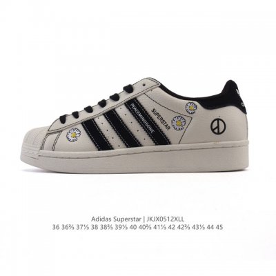 公司级 阿迪达斯 Adidas Superstar 2025年新款鞋子 蛇年新款 经典贝壳头系列 新款休闲板鞋潮流男女士运动鞋 。鞋面柔软皮革拼接材质 标志性的
