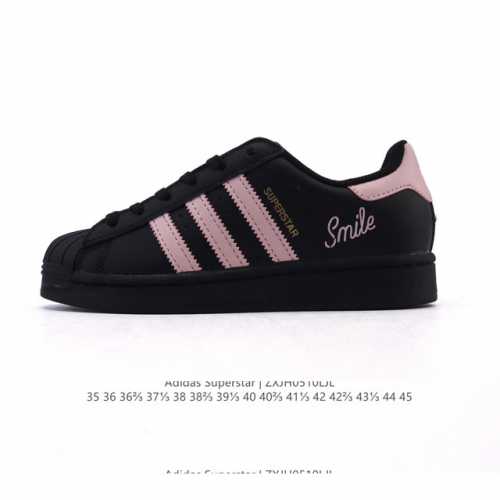 公司级 阿迪达斯 Adidas Superstar 2025年新款鞋子 蛇年新款经典贝壳头系列 新款休闲板鞋潮流男女士运动鞋 。鞋面柔软皮革拼接材质 标志性的贝