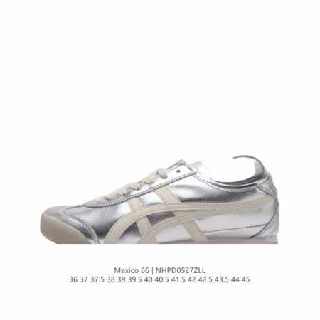Asics 亚瑟士 男女鞋真标半码制 日产经典老牌-鬼塚虎 Onitsuka Tiger Mexico 66经典墨西哥系列复古经典百搭板鞋休闲运动鞋慢跑鞋。采用 - 点击图像关闭