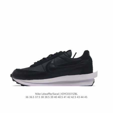 耐克 Nike 耐克双勾swoosh跑鞋 厚底增高运动鞋。Sacai X Nike Ldwaffle 慢跑鞋 Sacai 将 Nike 经典鞋款 Waffle - 点击图像关闭