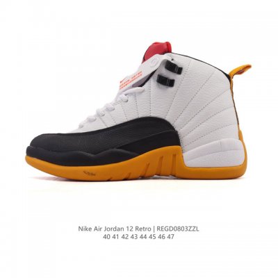耐克 Aj 乔丹12代 Nike Air Jordan 12 Retro 篮球鞋 Aj12代 复刻男子运动鞋，重现设计师汀克 哈特菲尔德广受赞誉的 1996 年