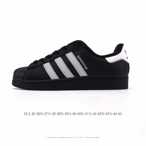 阿迪达斯 新款 Adidas Superstar 三叶草 经典贝壳头系列 新款休闲板鞋潮流男女士运动鞋 鞋面柔软皮革材质 标志性的贝壳鞋头 锯齿三条纹 简约的线