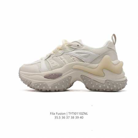 公司级 斐乐 女款老爹鞋 Fila Fusion 厚底增高跑步鞋 百搭运动板鞋 意大利百年经典运动品牌，网红单品 小红书推荐爆款 Fila斐乐新款小白鞋斐乐潮牌 - 点击图像关闭