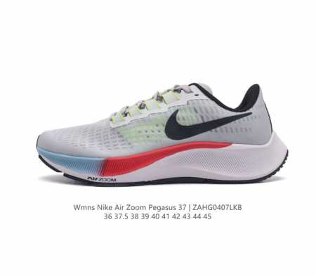 耐克 Nike Air Zoom Pegasus 37 登月跑鞋登月37代 马拉松 透气缓震疾速跑鞋超级飞马涡轮增压马拉松休闲运动慢跑鞋鞋。采用透气网眼鞋面搭配 - 点击图像关闭