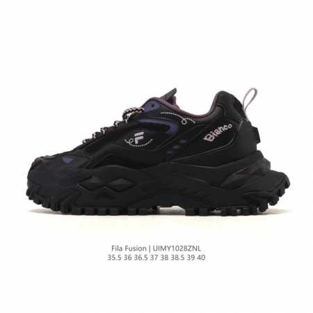 公司级 斐乐 女款老爹鞋 Fila Fusion 厚底增高百搭运动鞋 意大利百年经典运动品牌，网红单品 小红书推荐爆款 Fila斐乐新款小白鞋斐乐潮牌文化街头风 - 点击图像关闭