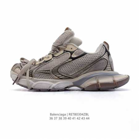 200 【公司级】巴黎世家 Balenciaga 3Xl Sneakers 巴黎世家 十代网布系带低帮走秀复古老爹运动鞋 透气网面材料和聚氨酯 磨损效果 鞋头边 - 点击图像关闭