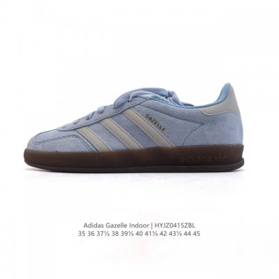 公司级 阿迪达斯 Adidas Originals Gazelle Indoor 复古三叶草防滑透明橡胶板鞋经典运动鞋。这款经典鞋,忠于原版设计,缀撞色三条纹和