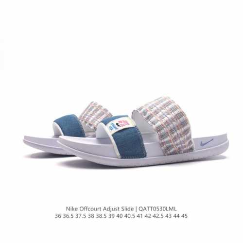 耐克 Nike Offcourt Adjust Slide 男女子拖鞋缓震 夏季 一字拖 沙滩运动防水凉拖鞋 家居休闲拖鞋 类型：男女鞋 尺码：36-45含半码