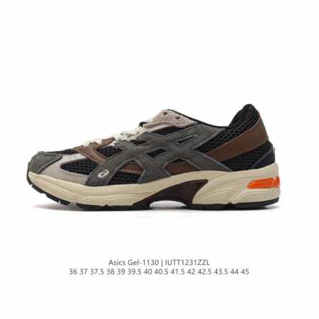Asics 亚瑟士 新款情侣健步减震复古鞋gel-1 男女时尚透气运动潮流耐磨休闲鞋 。选用网眼与皮革相接，复古而富有层次感。网布搭配金属感线条，虎爪 Logo - 点击图像关闭