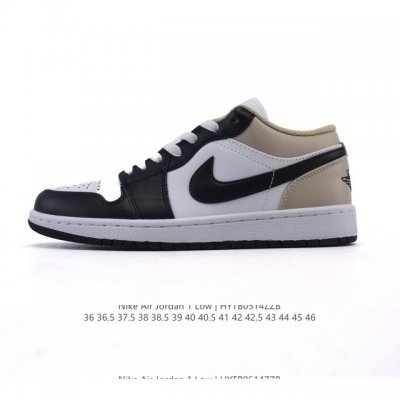 耐克 乔丹Air Jordan 1 Low Aj1 乔1 乔丹1代Aj1 低帮复古文化休闲运动篮球鞋，从1985 年面世的元年款汲取设计灵感，采用简洁大方的经典