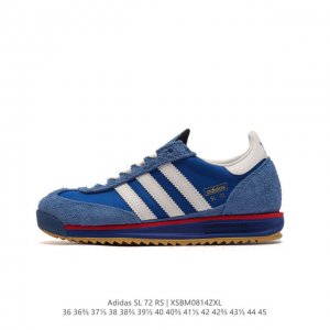 阿迪达斯adidas Sl 72 Shoes 经典复古薄底运动鞋 T头鞋 三叶草复古休闲跑步鞋休闲运动鞋 这款经典运动鞋携复古型格，来访你的活力日常 采用舒爽帆