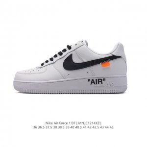 公司级 耐克 Nike Air Force 1 '07 Low 空军一号含气垫 小白鞋 低帮百搭厚底增高休闲运动板鞋。柔软、弹性十足的缓震性能和出色的中底设计，