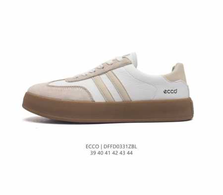 Ecco爱步 新款 小红书爆款 百搭休闲款皮鞋 时尚板鞋 精选鞋面走线工整 清晰质感 原单品质 采用ecco家族工艺 高端简约大气 防滑舒适 时尚运动鞋低帮德训 - 点击图像关闭