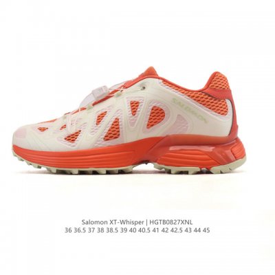 公司级 萨洛蒙 Salomon Xt-Whisper联名银粉色潮流休闲复古跑步鞋 颜值与实力并存的休闲运动鞋。这款鞋的鞋面采用透气网眼材质，保证了良好的透气性，