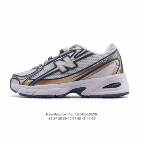 New Balance Mr740 Nb新百伦系列复古老爹风休闲运动慢跑鞋。采用轻质牛剖革拼接透气网眼衬垫织物鞋面材质 T-Beam大底提供足步弓支撑 保持步态