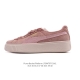 彪马 Puma Suede Platform Gold 蕾哈娜 厚底 松糕休闲百搭板鞋 复古潮男女鞋时尚运动鞋货号: 397233Size: 35.5-40含半