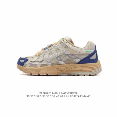 二层皮 耐克 Nike 男女子休闲运动鞋p-6000Premium 轻便舒适透气防滑缓震耐磨跑步鞋。P-6000 是一款植根于 2000 年代风格的混合款式，让