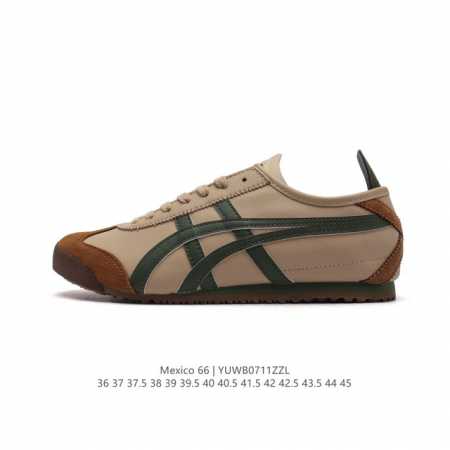 高品质版本 Asics 亚瑟士 男女鞋真标半码制 日产经典老牌-鬼塚虎 Onitsuka Tiger Mexico 66经典墨西哥系列复古经典百搭板鞋休闲运动鞋 - 点击图像关闭