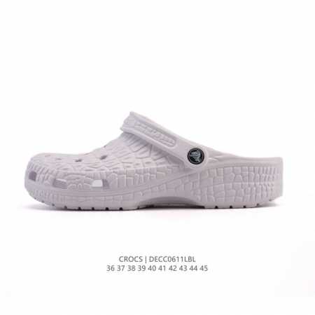 新款 Crocs 卡骆驰 鳄鱼纹鞋面运动 休闲 沙滩 包头 拖鞋 经典洞洞鞋 家居凉拖鞋 一式两用！ Crocs的鞋子采用了其专利材料 Croslite。这种材 - 点击图像关闭