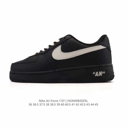 耐克 Nike Air Force 1 '07 Low 空军一号含气垫 小白鞋 2025年新款 低帮百搭厚底增高休闲运动板鞋。柔软、弹性十足的缓震性能和出色的中