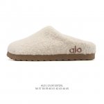 Alo Recovery Slipper 秋冬新款 毛绒棉拖鞋，男女款美拉德配色休闲家居拖鞋 码数：36-45 编码：Cvjx1207