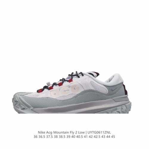 耐克 Nike Acg Mountain Fly 2 Low耐克户外登山鞋 山脉2代徒步跑鞋 男女运动鞋。采用匠心设计，打造耐穿迅疾风格，让你在沙漠、峡谷和深山