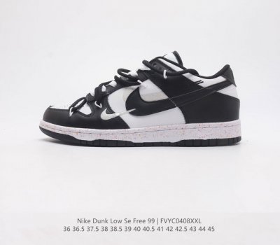 耐克 NIKE DUNK LOW SE FREE 99 扣篮系列 解构绑带 低帮休闲运动滑板板鞋时尚复古运动鞋男女鞋 货号 FD4623 尺码 36 36.5