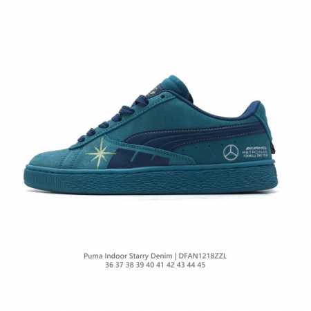 Puma 彪马 官方正品indoor Og男女同款复刻经典低帮休闲轻便板鞋 彪马 Puma Indoor Starry Denim 提供了丰富的配色和材质选择, - 点击图像关闭