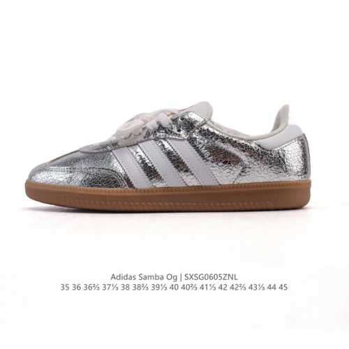 公司级 阿迪达斯 德训鞋 Adidas Originals Samba Og Shoes 经典运动鞋小白鞋 T头鞋 女鞋 彰显休闲摩登风情的时尚经典鞋。它诞生于