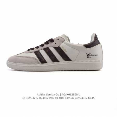 公司级 阿迪达斯 德训鞋 Adidas Originals Samba Og Shoes 经典运动鞋小白鞋 T头鞋 男女士板鞋 路易威登联名 彰显休闲摩登风情的 - 点击图像关闭