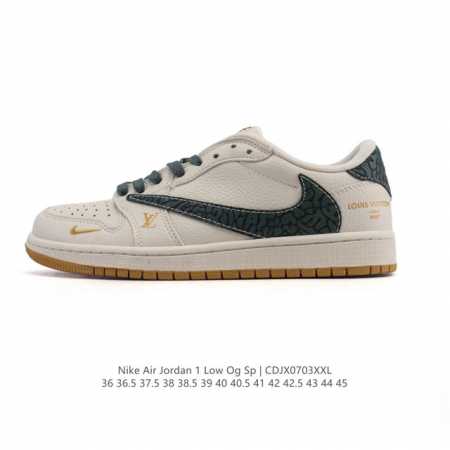 公司级 真标 耐克 Nike Air Jordan 1 Low Og Sp Military Blue Aj1乔1倒勾 2025年新款 蛇年新款 低帮篮球鞋 A - 点击图像关闭
