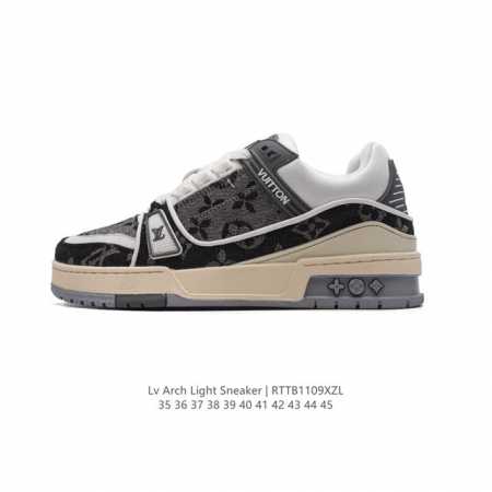 公司级 路易威登 Louis Vuitton LV路易威登板鞋 时尚运动鞋 潮厚底增高鞋 。舒适防滑底和百搭性霸屏整个时尚娱乐圈，细节调整完美主义！鞋面采用柔软 - 点击图像关闭
