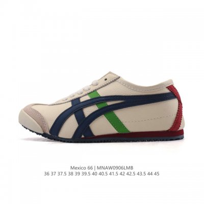 真标 Asics 亚瑟士 男女鞋 配足弓鞋垫 日产经典老牌-鬼塚虎 Onitsuka Tiger Mexico 66经典墨西哥系列复古经典百搭板鞋休闲运动鞋慢跑