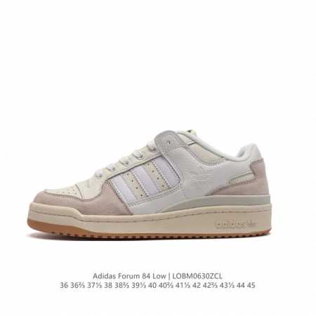 adidas 阿迪达斯 Forum 84 Low Shoes 饰有摩登细节的forum 经典板鞋运动鞋休闲篮球运动板鞋。当adidas Forum篮球鞋初次登上 - 点击图像关闭