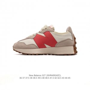 真标 Nb 新百伦 New Balance 327系列复古休闲运动慢跑鞋时尚男女运动鞋 以更纯粹的复古风格设计打造的全新造型 侧身还以解构设计，将 N 字标志以