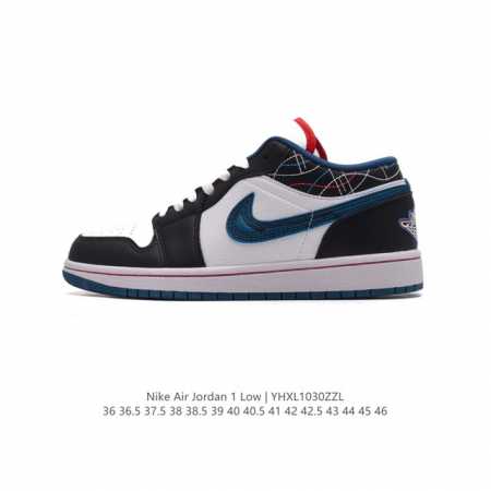 耐克 乔丹Air Jordan 1 Low AJ1 乔1 乔丹1代aj1 低帮复古文化休闲运动篮球鞋。从1985 年面世的元年款汲取设计灵感，采用简洁大方的经典 - 点击图像关闭