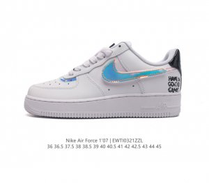 真二层皮 耐克 Nike Air Force 1 07 空军一号 Af 1 低帮 厚底增高百搭 休闲运动板鞋 柔软 弹性十足的缓震性能和出色的中底设计 横跨复古