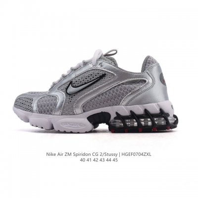 耐克 Nike 美国元祖街头潮牌Stussy斯图西 X Nike Air Zoom Spiridon Caged 2网面斯皮里东牢笼2代系列运动鞋 复古休闲运动